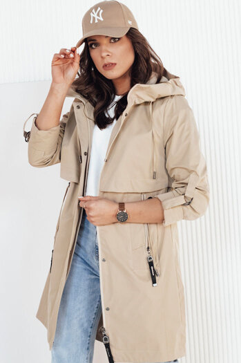 Kurtka przejściowa damska parka beżowa TILSON Dstreet TY4192