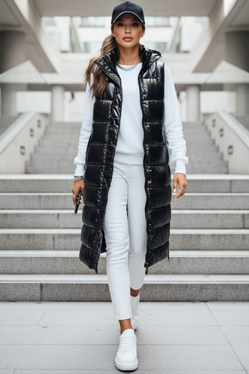 Kamizelka pikowana damska GANTINI czarna Dstreet TY3739