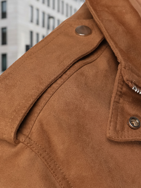 Kurtka damska zamszowa bomberka kamelowa Dstreet TY5572