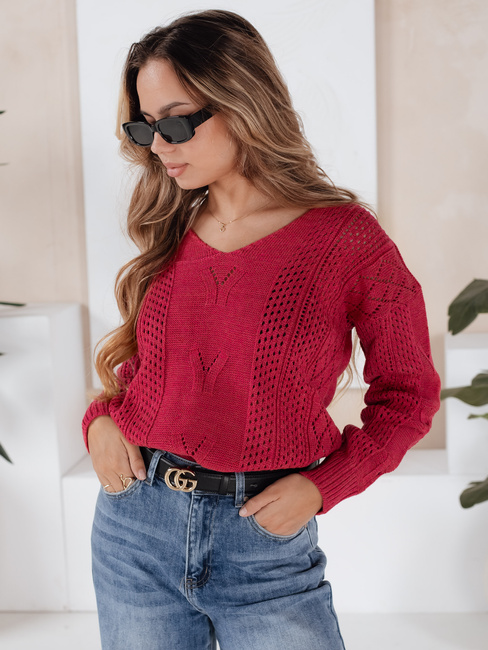 Sweter damski DARIA czerwony Dstreet MY1719