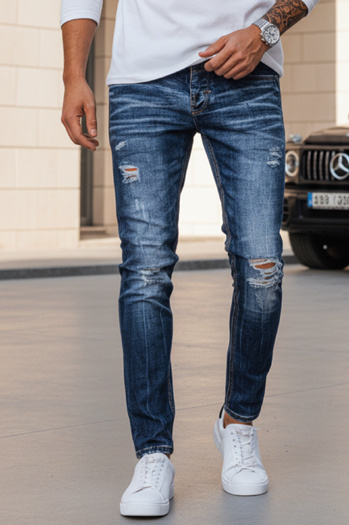 Spodnie męskie jeansowe niebieskie Dstreet UX3948