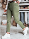 Spodnie damskie slim fit z paskiem LINESKA khaki Dstreet UY2575_1