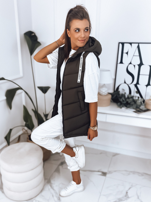 Kamizelka damska MIRELLI brązowa Dstreet TY2911