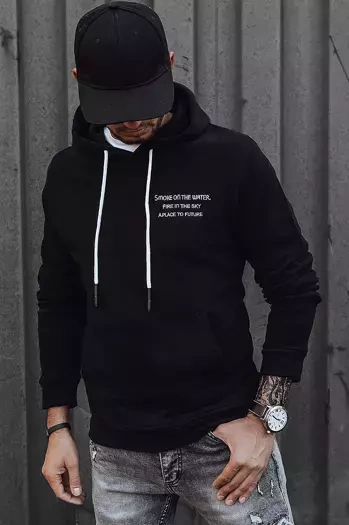 Bluza męska czarna Dstreet BX5463