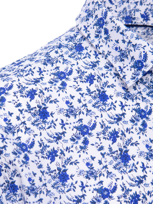 Koszula męska z krótkim rękawem biała Dstreet KX1012