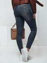 Spodnie damskie jeansowe skinny SKINNYJEAN z paskiem granatowe Dstreet UY2328_3