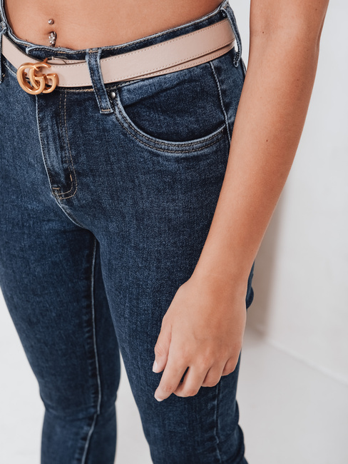 Jeansy damskie push up niebieskie Dstreet UY2783