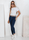 Jeansy damskie push up granatowe Dstreet UY2771