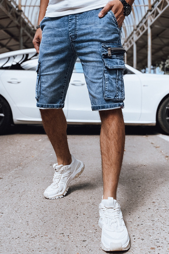 Spodenki męskie jeansowe bojówki granatowe Dstreet SX2410