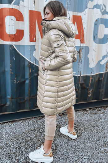 Kurtka zimowa damska pikowana LESSI beżowa Dstreet TY5523