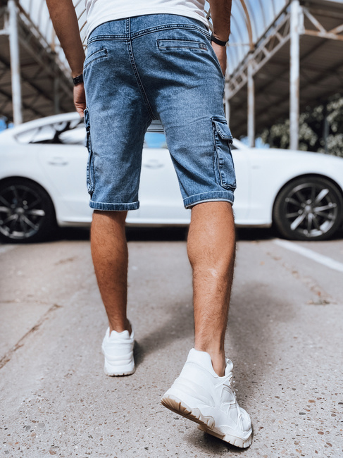 Spodenki męskie jeansowe bojówki granatowe Dstreet SX2410