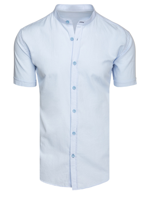 Koszula męska z krótkim rękawem błękitna Dstreet KX1062
