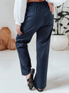 Spodnie damskie casualowe wide leg BOHO DAY granatowe Dstreet UY2649