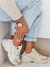 Sneakersy damskie beżowe Dstreet ZY1016