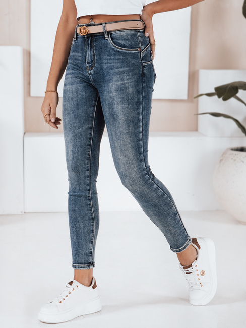 Jeansy damskie skinny granatowe Dstreet UY2818