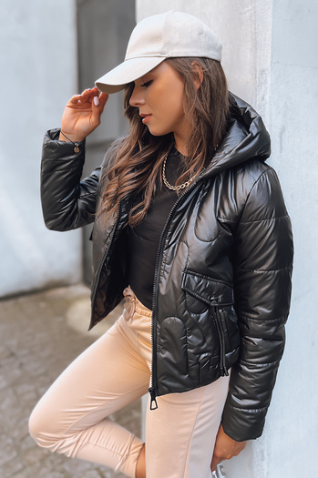 Kurtka przejściowa damska pikowana LILYWOOL czarna Dstreet TY3713