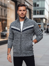 Sweter męski rozpinany jasnoszary Dstreet WX2261z