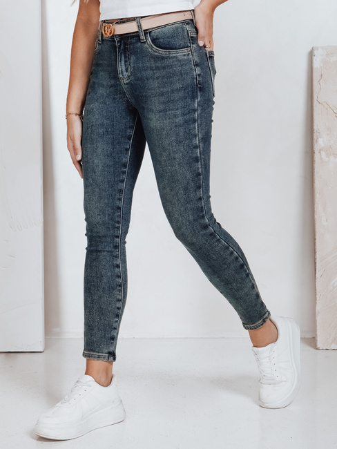 Jeansy damskie skinny niebieskie Dstreet UY2819