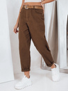 Jeansy damskie mom fit brązowe Dstreet UY2844