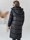 Kurtka damska zimowa WINTERMISS długa pikowana z kapturem czarna Dstreet TY4967