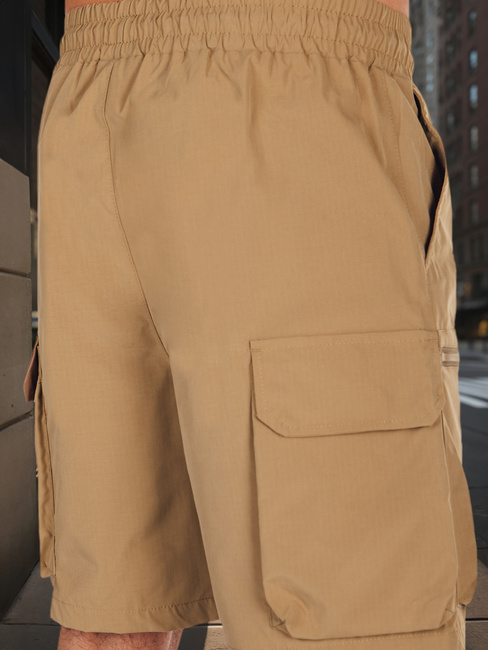 Spodenki męskie materiałowe bojówki khaki Dstreet SX2507