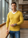 Sweter męski żółty Dstreet WX1918