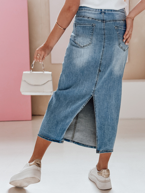 Spódnica jeansowa maxi MAXI LONG niebieska Dstreet CY0478