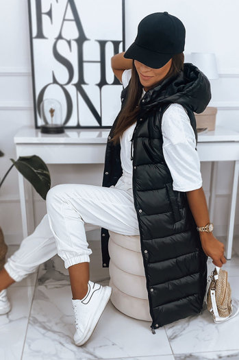 Kamizelka damska VISAN czarna Dstreet TY2777