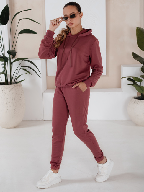 Komplet damski dresowy MIGEL bordowy Dstreet AY0809