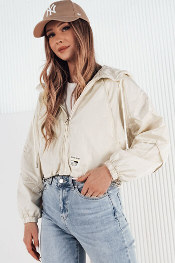 Kurtka przejściowa damska z kapturem ISCAR biała Dstreet TY4207