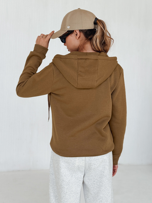 Bluza damska VICTORIA brązowa BY1392