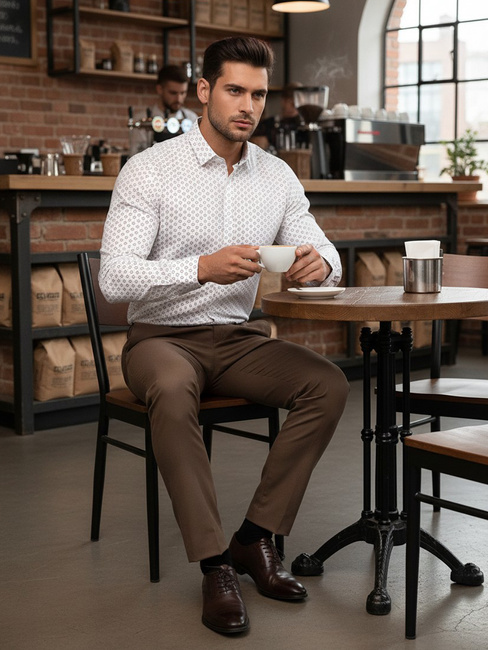 Koszula męska biała Dstreet DX2437