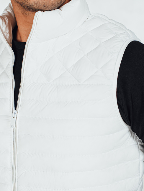 Kamizelka męska pikowana biała Dstreet TX5075