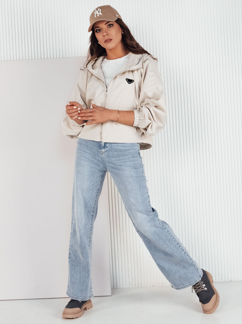 Kurtka damska oversize CATRAL jasnobeżowa Dstreet TY4191