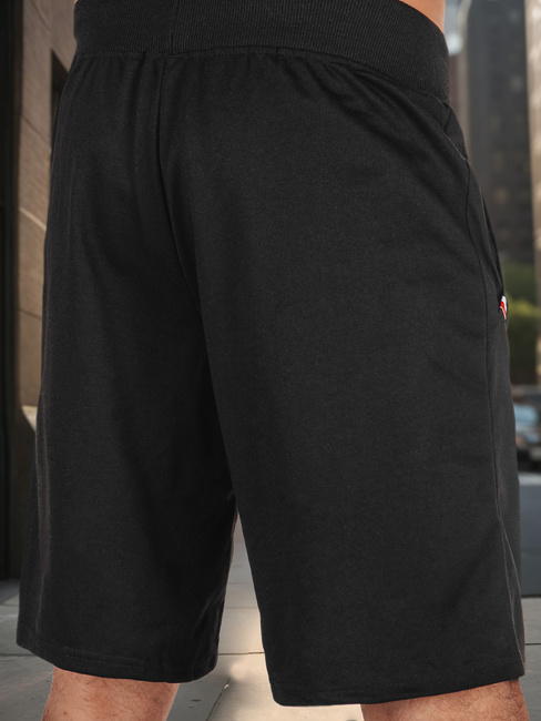 Spodenki męskie dresowe czarne Dstreet SX2486