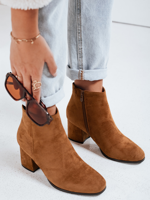 Botki damskie LORNE kamelowe Dstreet ZY0434