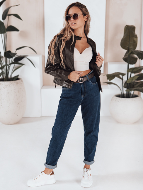 Jeansy damskie mom fit niebieskie Dstreet UY2752