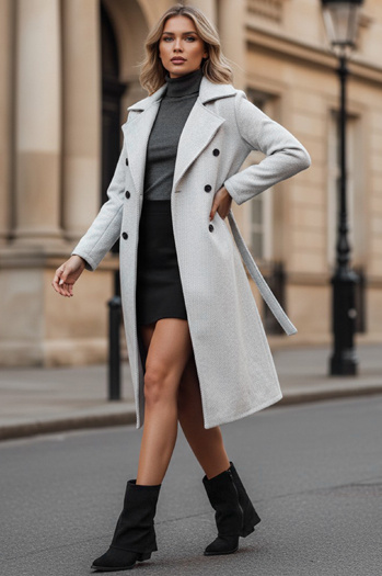 Botki damskie zamszowe z szeroką cholewką czarne Dstreet ZY1026