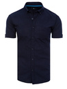 Koszula męska z krótkim rękawem granatowa Dstreet KX0983