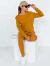 Komplet damski dresowy FITT kamelowy Dstreet AY0505