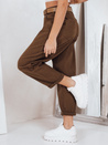 Jeansy damskie mom fit brązowe Dstreet UY2844