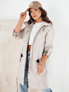 Kurtka przejściowa damska parka CIVIT ecru Dstreet TY4214
