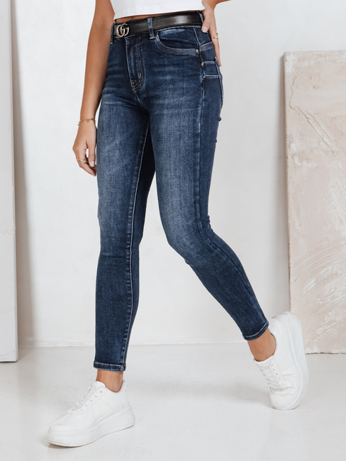 Jeansy damskie skinny granatowe Dstreet UY2789