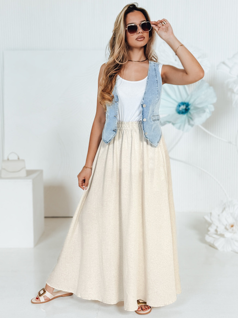 Spódnica CISTAL beżowa Dstreet CY0452