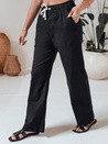 Spodnie damskie casualowe wide leg BOHO DAY czarne Dstreet UY2647
