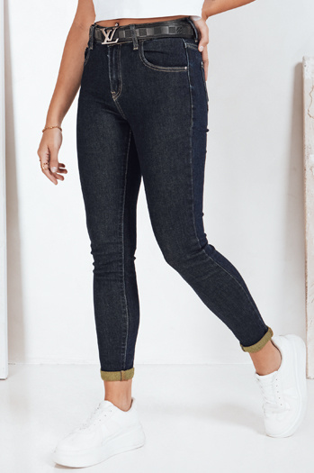 Spodnie damskie jeansowe skinny granatowe Dstreet UY2799