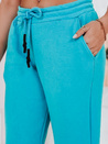 Spodnie dresowe damskie MADMAX turkusowe Dstreet UY1499