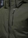 Kurtka męska zimowa z kapturem zielona Dstreet TX5118
