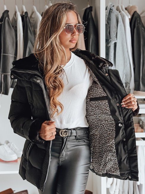 Kurtka damska pikowana WINTERGIRL czarna Dstreet TY4933
