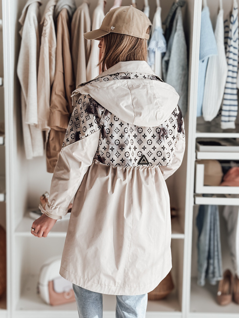 Kurtka przejściowa damska parka FERIPARKA beżowa Dstreet TY4874